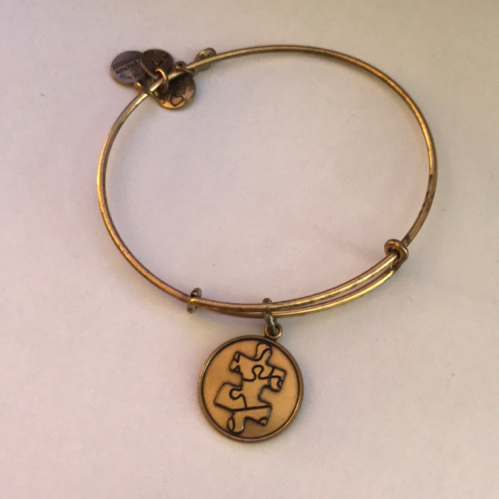 Gold Autism Speaks Alex and Ani